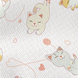 Cat Playing With Squinting Eye Standard Corduroy