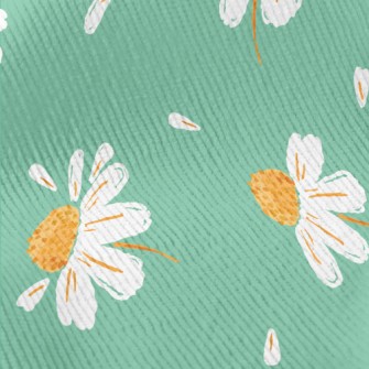 Realistic Daisy And Petals Standard Corduroy