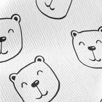 Simple Smiling Bear Standard Corduroy