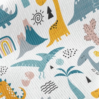 Cute Hand Drawn Dinosaur Standard Corduroy