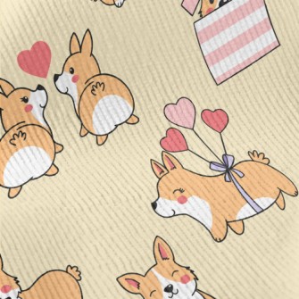 Cute Round Corgi Standard Corduroy