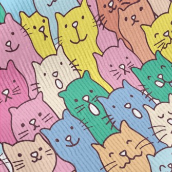 Colorful And Cute Cats Standard Corduroy