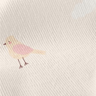 Pink And Orange Flying Bird Standard Corduroy