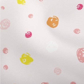 Pink And Yellow Mottled Dots Dobby