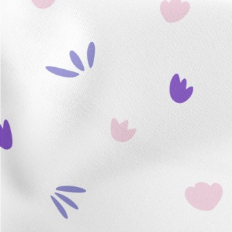 Pink And Purple Floral Graphic Stretch Ponte