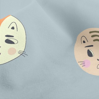 Round Cute Cat Micro Fleece