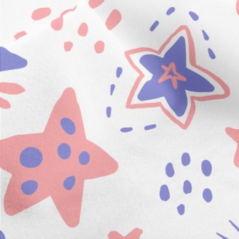 Pink And Purple Stars Of Vario Micro Fleece