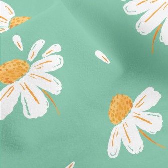 Realistic Daisy And Petals Micro Fleece