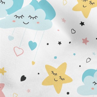 The Moon And Stars Sleeping Pe Micro Fleece