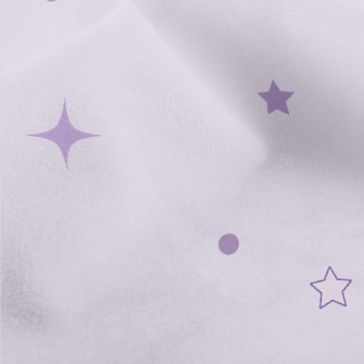 Scattered Purple Stars Micro Fleece