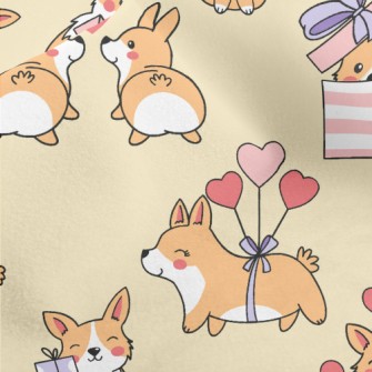 Cute Round Corgi Micro Fleece