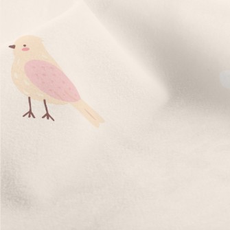 Pink And Orange Flying Bird Micro Fleece