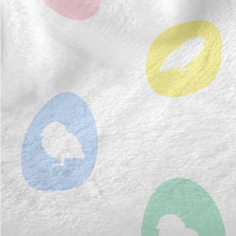 Chicks In Pastel Colored Eggs Minky