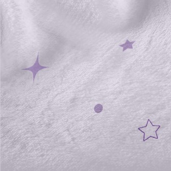 Scattered Purple Stars Minky