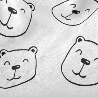 Simple Smiling Bear Minky