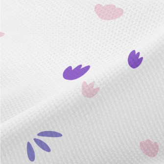 Pink And Purple Floral Graphic Piqué