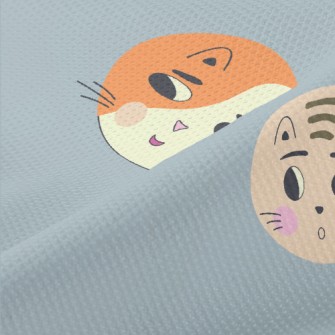 Round Cute Cat Piqué