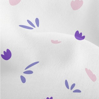 Pink And Purple Floral Graphic Lightweight Performance Linen