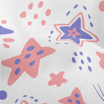 Pink And Purple Stars Of Vario Lightweight Performance Linen