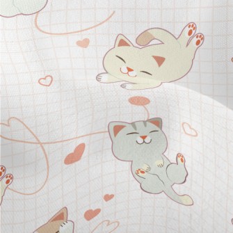 Cat Playing With Squinting Eye Lightweight Performance Linen