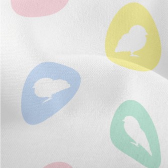 Chicks In Pastel Colored Eggs Lightweight Performance Linen