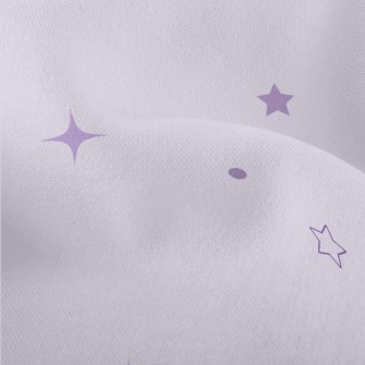Scattered Purple Stars Lightweight Performance Linen
