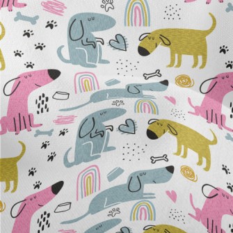 Funny Color Block Dog Lightweight Performance Linen