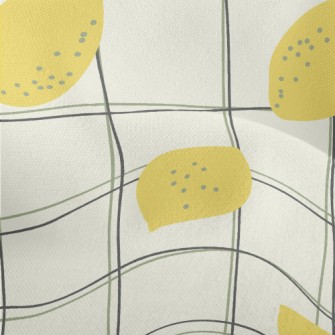 Sour Lemon And Twisted Lattice Lightweight Performance Linen