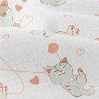 Cat Playing With Squinting Eye Modern Jersey