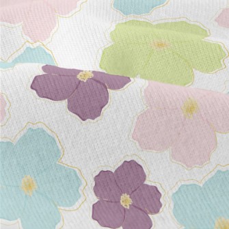 Pastel Colored Flowers Modern Jersey