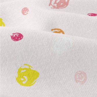 Pink And Yellow Mottled Dots Modern Jersey