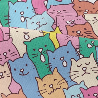 Colorful And Cute Cats Modern Jersey