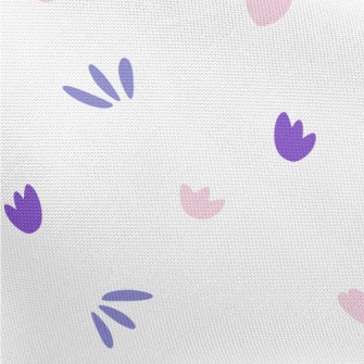 Pink And Purple Floral Graphic Pongee