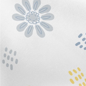 Simple Colored Flowers And Dot Pongee