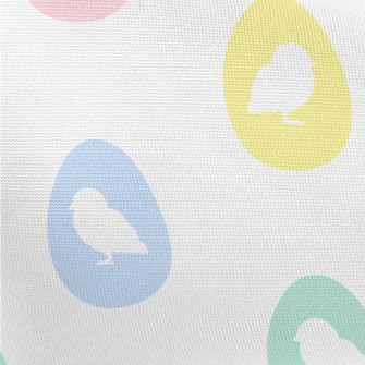 Chicks In Pastel Colored Eggs Pongee