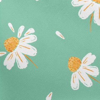 Realistic Daisy And Petals Pongee