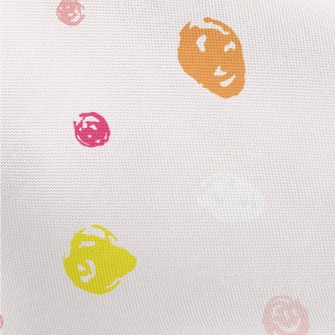 Pink And Yellow Mottled Dots Pongee