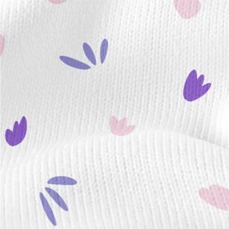 Pink And Purple Floral Graphic Stretch Jersey