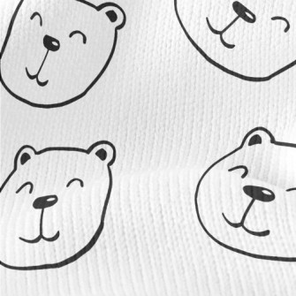 Simple Smiling Bear Stretch Jersey