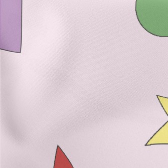 Colorful Light And Dark Stars  Lightweight Cotton Poplin