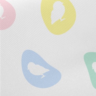 Chicks In Pastel Colored Eggs Midweight Cotton Poplin
