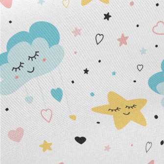 The Moon And Stars Sleeping Pe Midweight Cotton Poplin