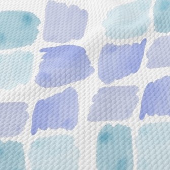 Watercolor Abstract Lines Birdseye Piqué