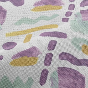 Unknown Abstract Lines Performance Linen