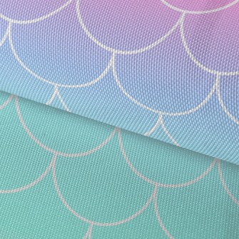 Gradient Mermaid Scales Waterproof Oxford