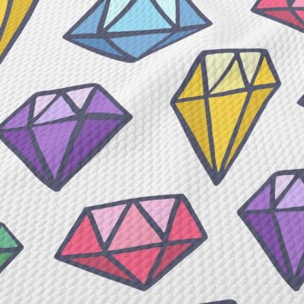 Pop Style Three-dimensional Di Birdseye Piqué