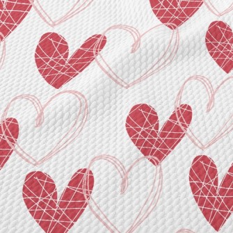 Lines Depict Love Birdseye Piqué