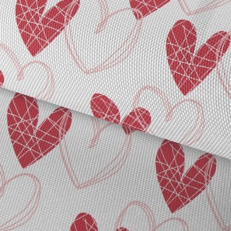 Lines Depict Love Waterproof Oxford