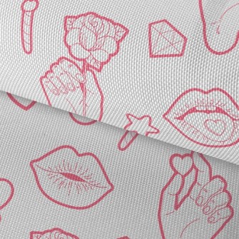 Funny Lip Gestures Waterproof Oxford