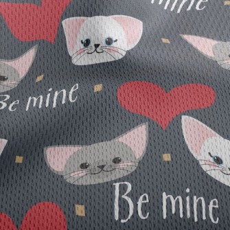 Loving Cat Couple Athletic Mesh Flat Back
